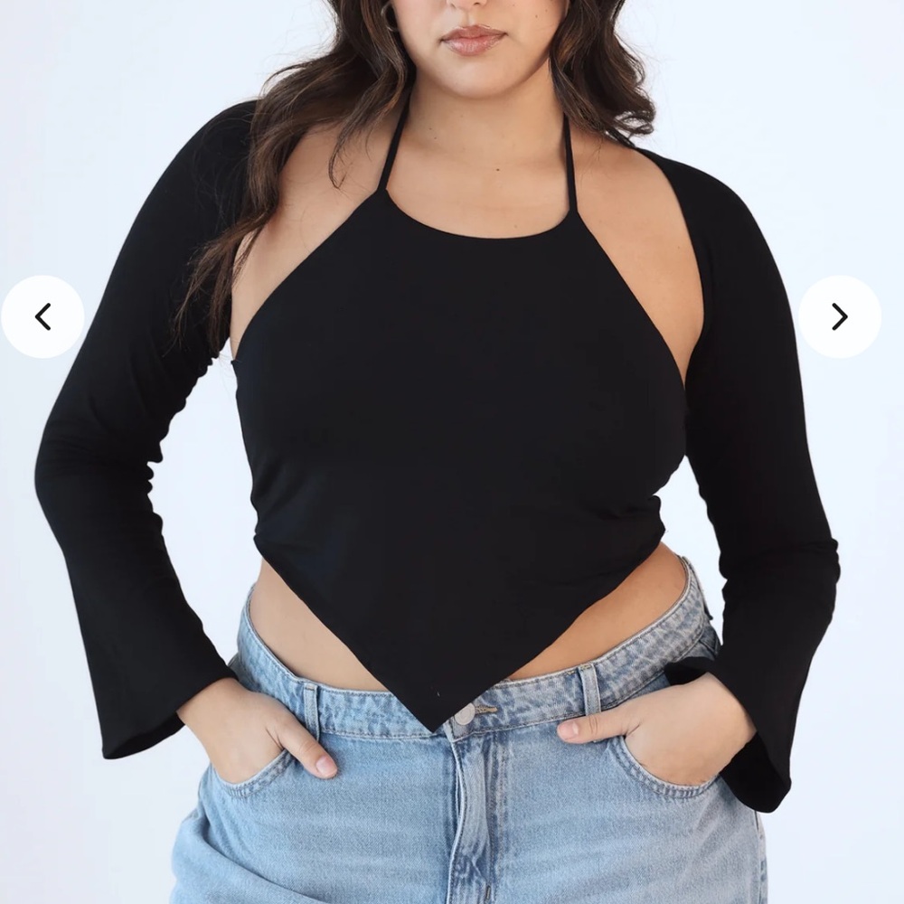 Klassy network black bolero shrug